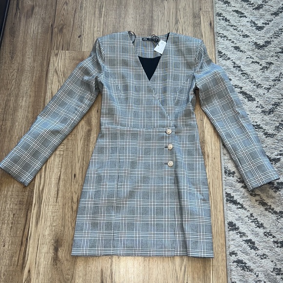 NEW! Zara Plaid Blazer Dress - Picture 9 of 13